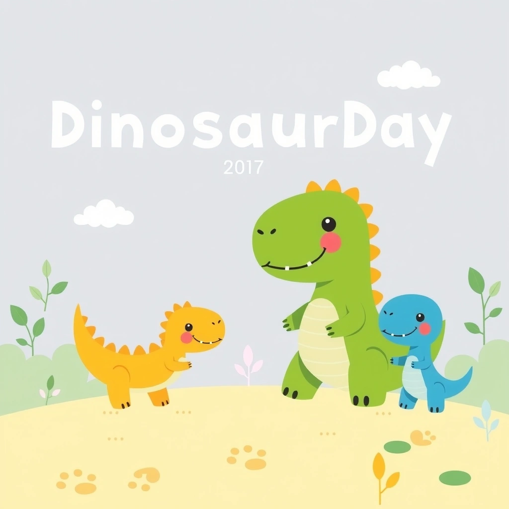 Plakat tytułowy: Dzień Dinozaura - Materiały - Dzień Dinozaura