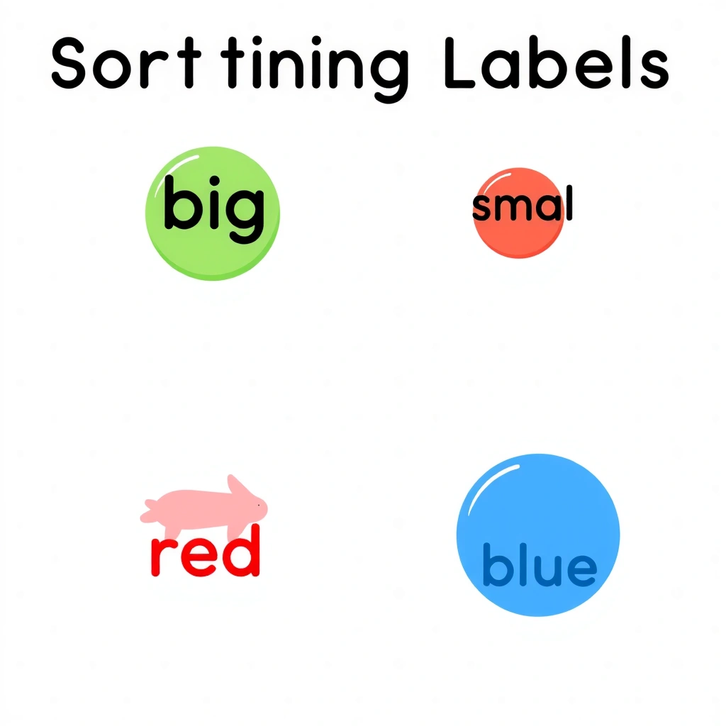 Etykiety do miseczek (duży / mały / czerwony / niebieski) - Szablony - Dzień Guzika