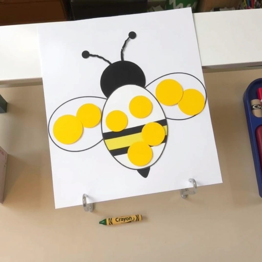 Zdjęcie przykładowej gotowej pracy: 'Moja pszczółka' - Materiały - Dzień Pszczoły