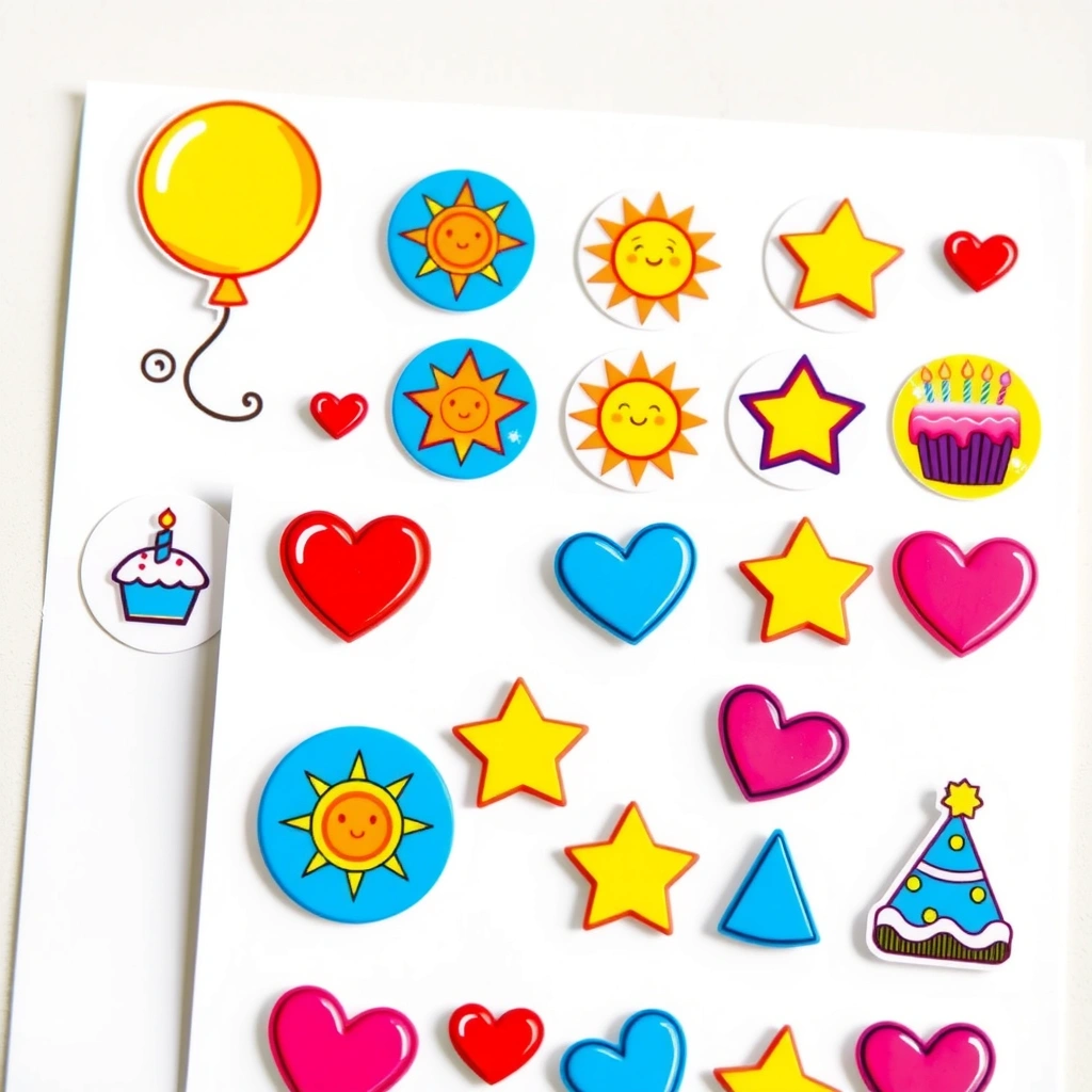 Arkusz naklejek „Dzień Dziecka” - Materiały - Dzień Dziecka