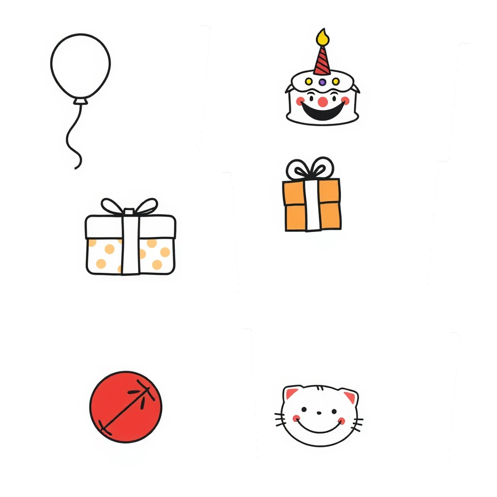 Zestaw obrazków do opowiadania (karty obrazkowe) - Szablony - Dzień Dziecka