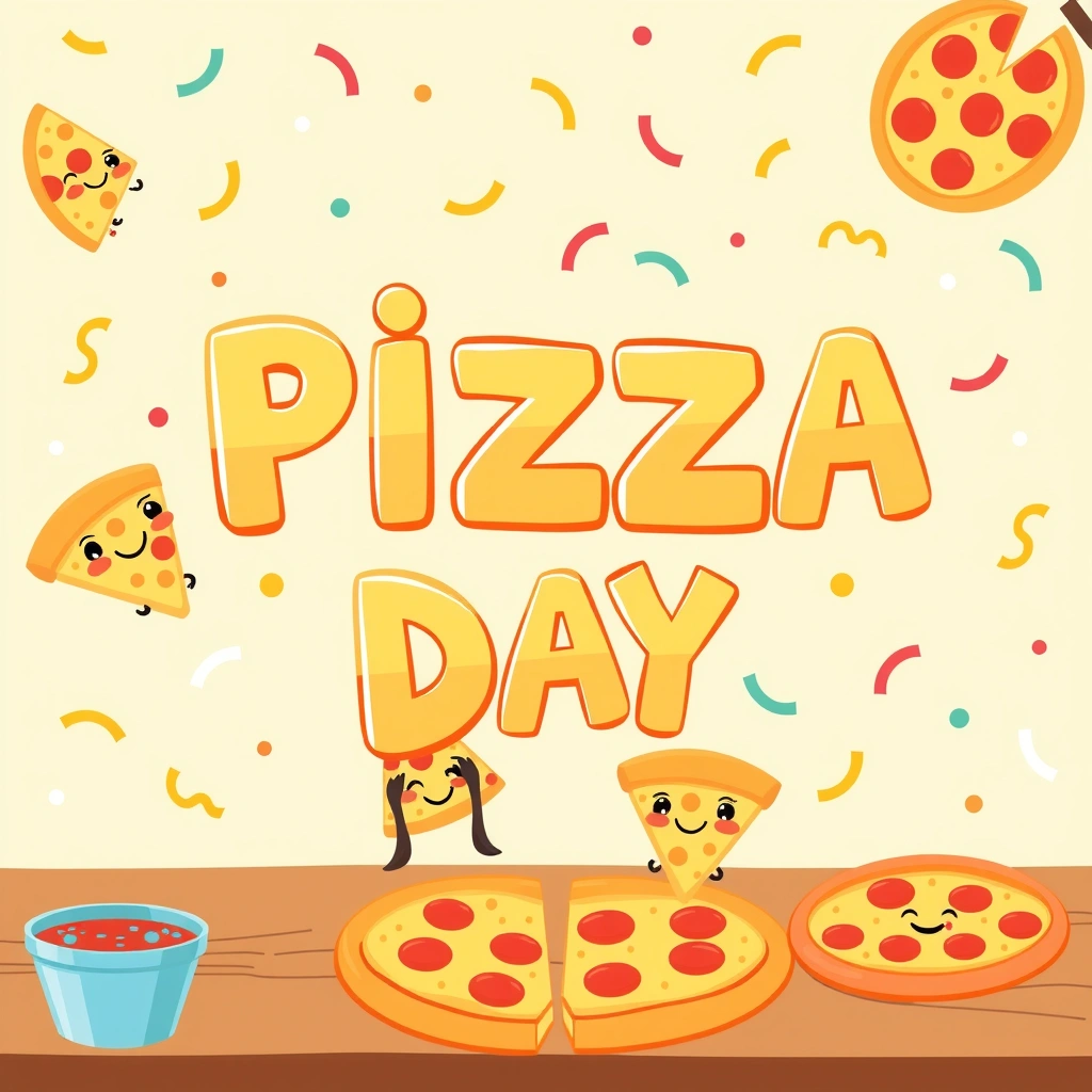 Baner tytułowy 'Dzień Pizzy' do sali - Materiały - Dzień Pizzy (luty)