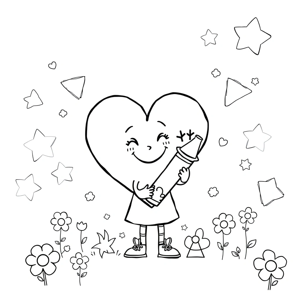 Laurka — kolorowanka dla dzieci - Kolorowanki - Dzień Babci