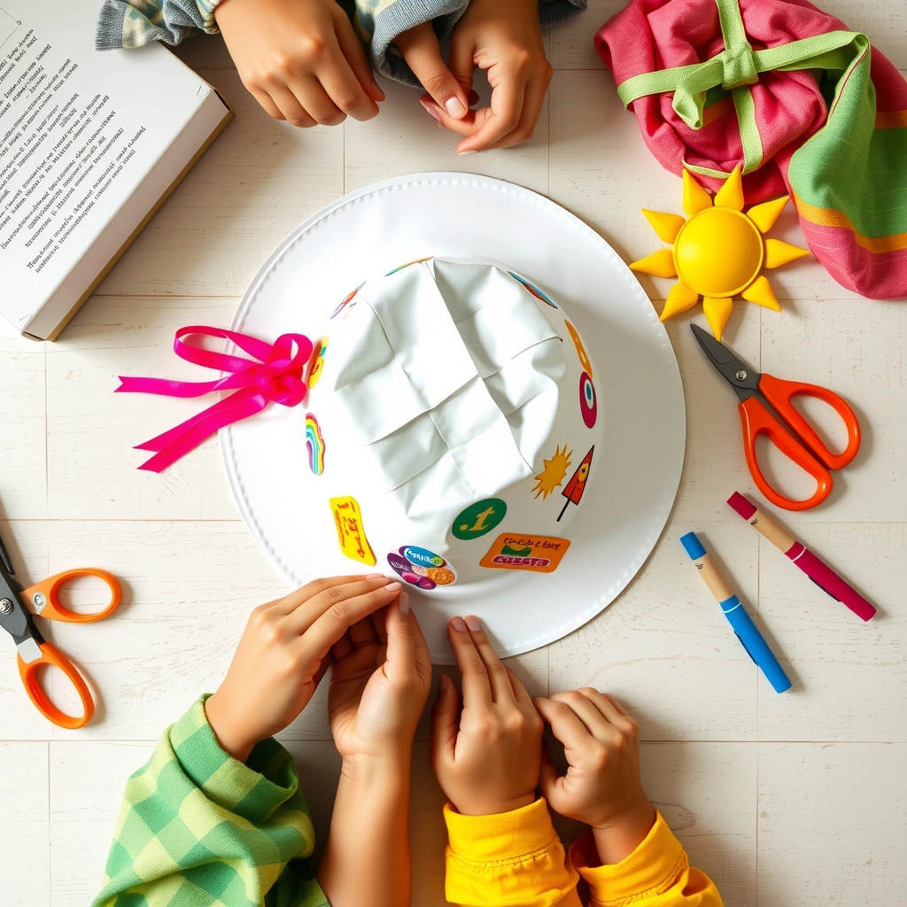 Inspiracje rekwizytów: Kapelusz Szczęścia i szaliki - Materiały - Dzień Szczęścia