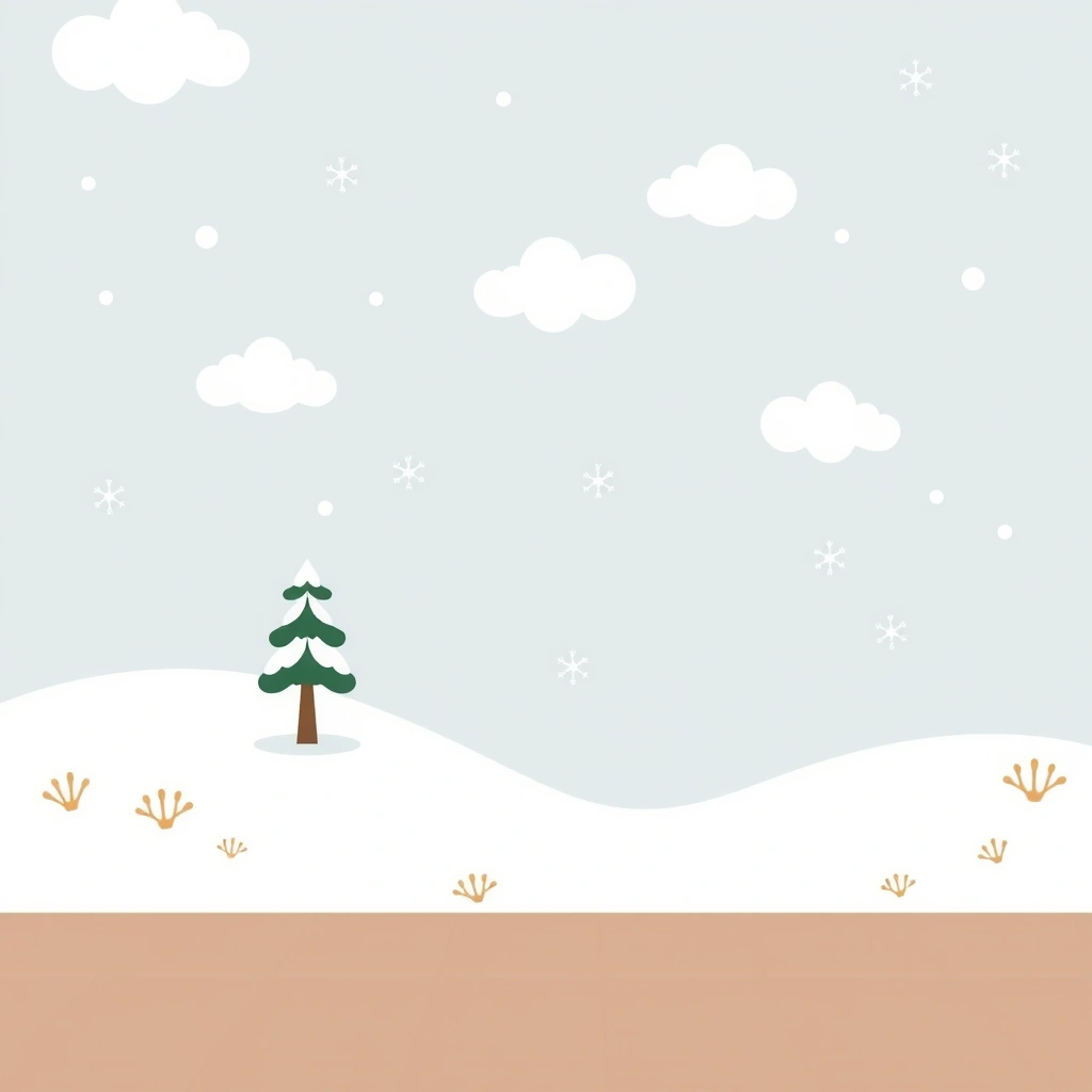 Tło sceny teatralnej – zimowy krajobraz - Materiały - Światowy Dzień Śniegu