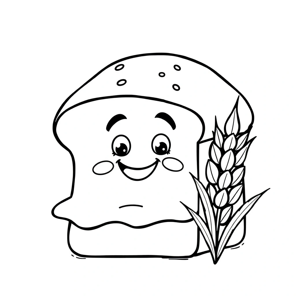 Kolorowanka: 'Mój chleb' - Kolorowanki - Dzień Chleba