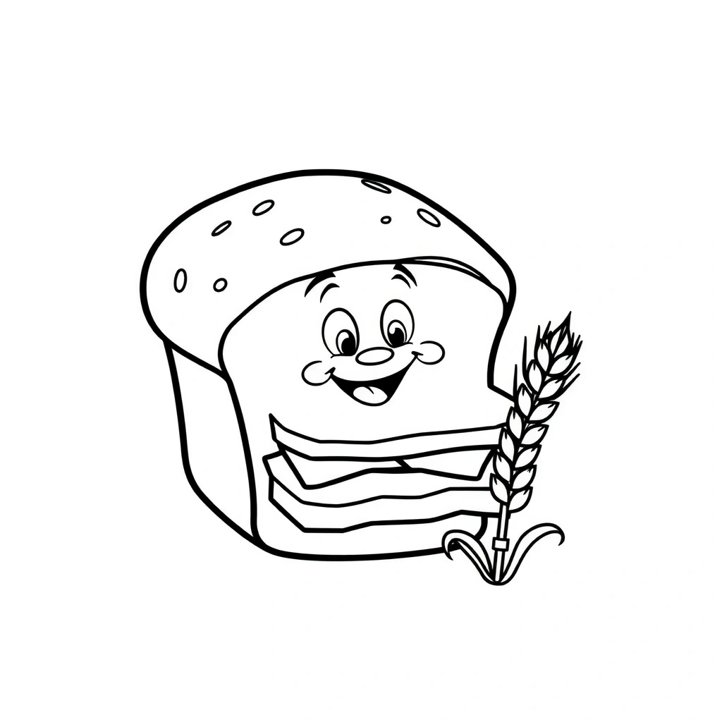Kolorowanka: 'Mój chleb' - Kolorowanki - Dzień Chleba