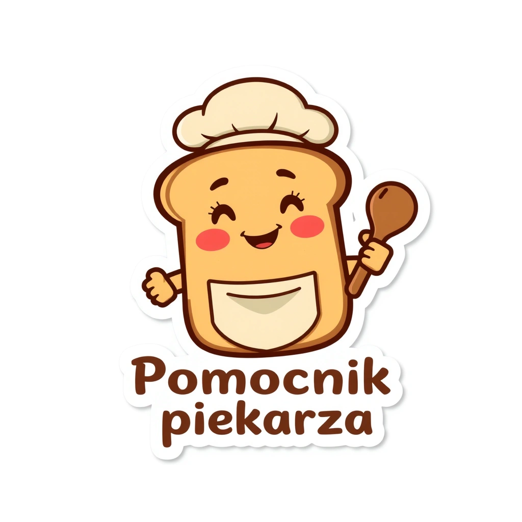 Naklejka 'Pomocnik piekarza' - Szablony - Dzień Chleba