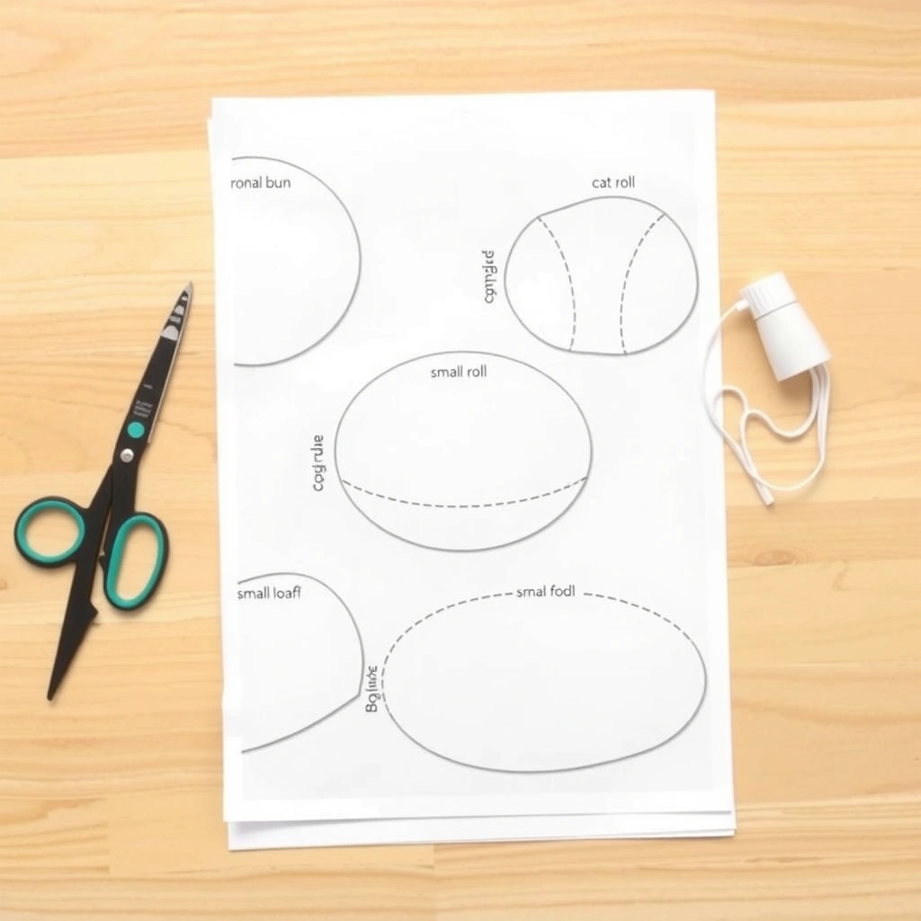 Szablony do wycinania: bułeczki i bochenek - Szablony - Dzień Chleba