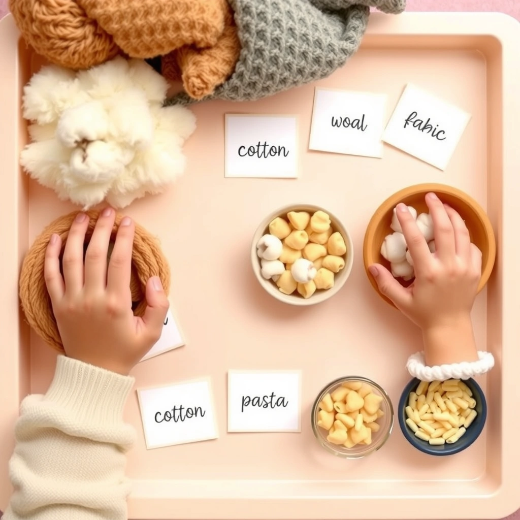 Grafika: Stacja dotyku — materiały sensoryczne - Materiały - Dzień Kota