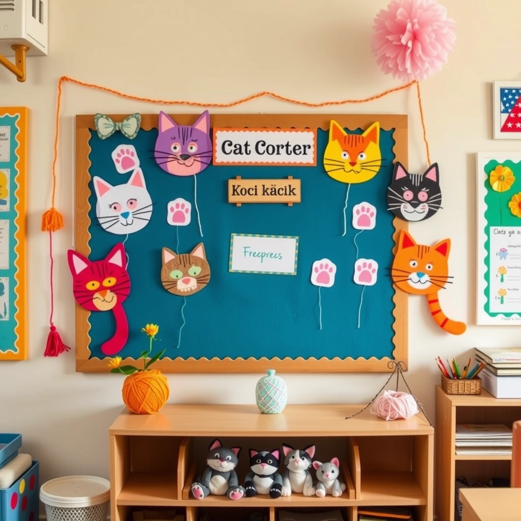 Obraz: Kącik koci — wystawa prac - Materiały - Dzień Kota