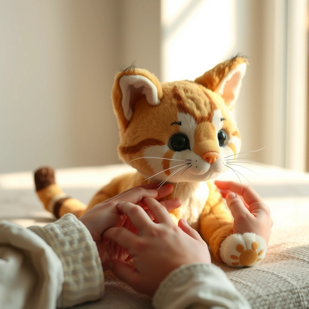 Zdjęcie: Pluszowy kotek do obserwacji - Materiały - Dzień Kota