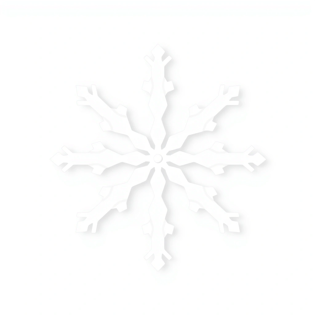 Duży ilustracyjny płatek śniegu - Materiały - Światowy Dzień Śniegu