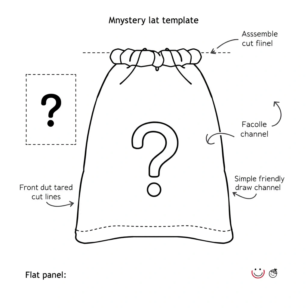 Szablon torby 'Mystery Bag' do wydruku - Szablony - Prima Aprilis