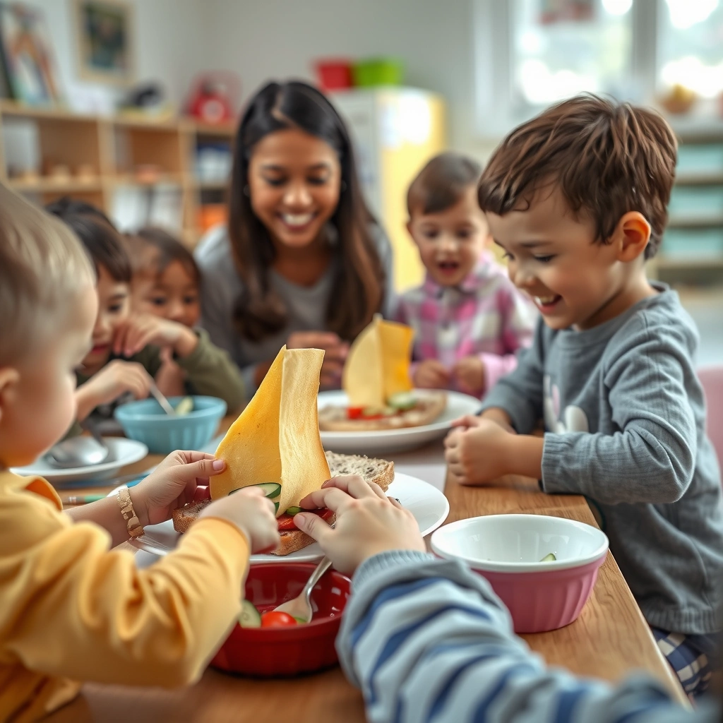 Zdjęcie dzieci robiących kanapki - Materiały - Dzień Marynarza