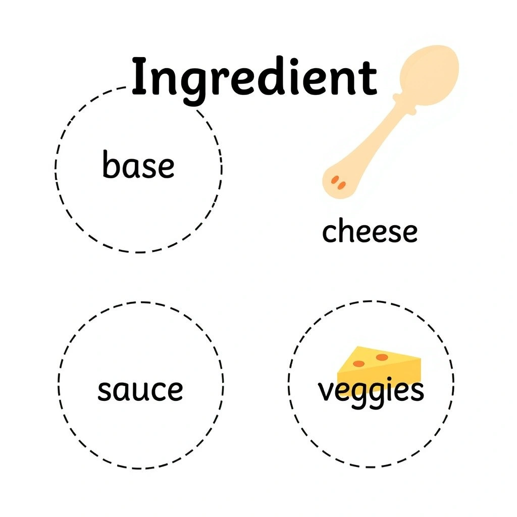 Szablon tacki / podkładka do komponowania pizzy - Szablony - Dzień Pizzy
