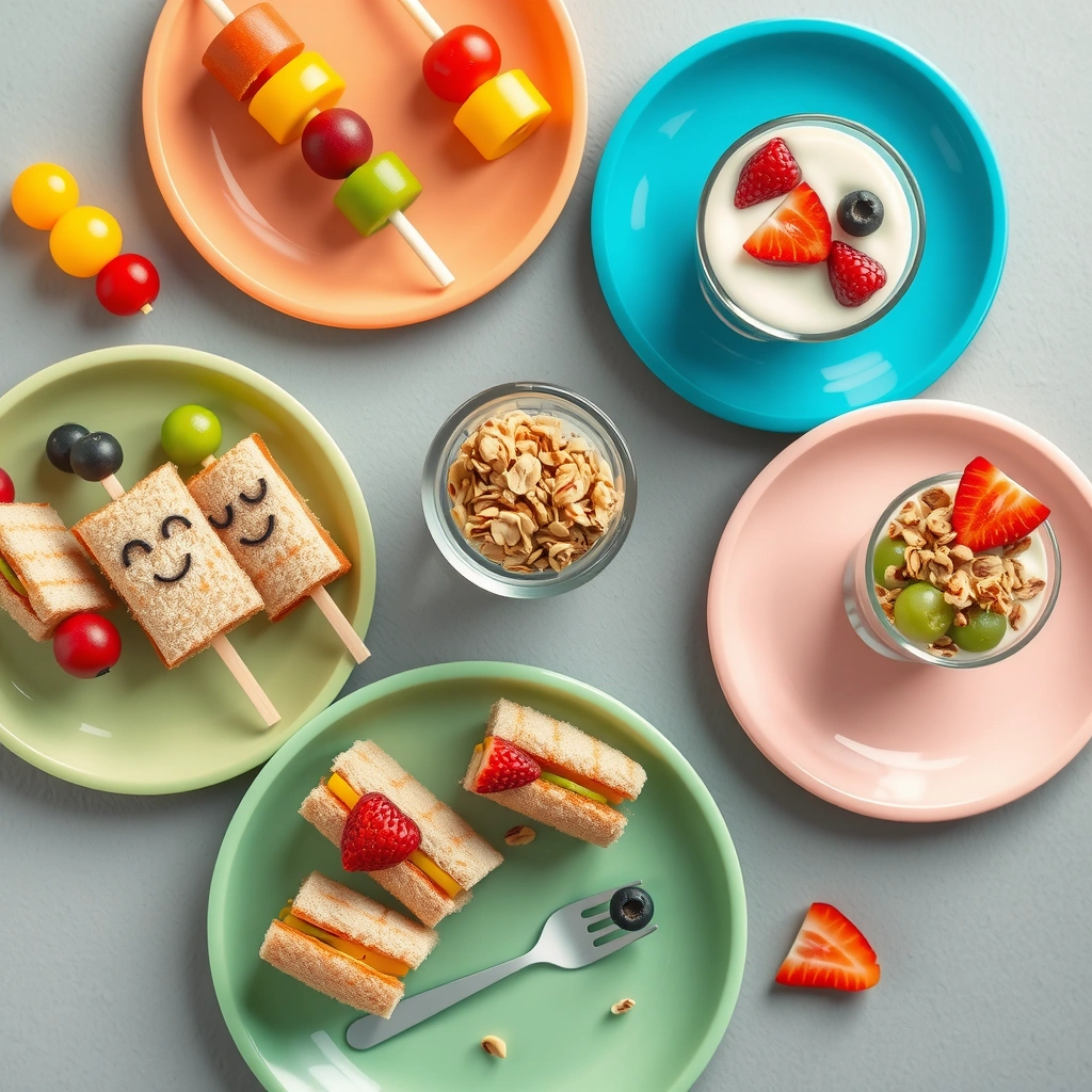 Zdjęcie referencyjne: Gotowe przekąski na talerzu - Materiały - Dzień Dziecka