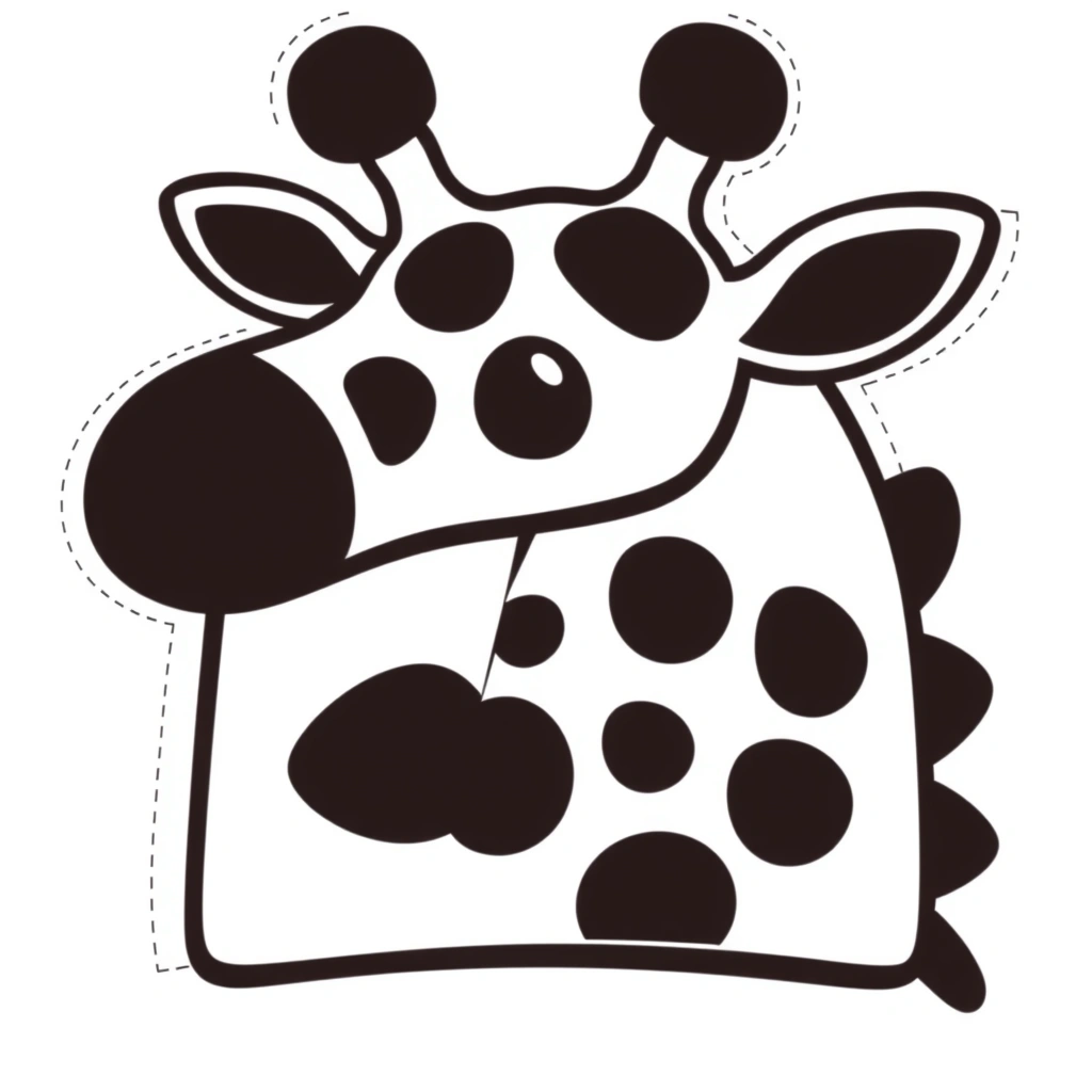 Szablony do wycięcia — szyja i głowa z sera - Szablony - Dzień Żyrafy