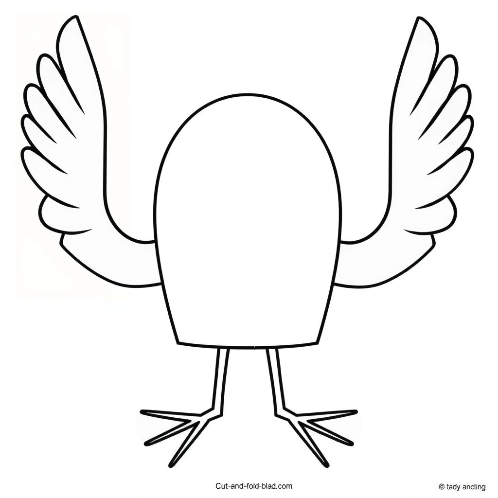 Szablon — ciało i skrzydła - Szablony - Dzień Bociana Białego