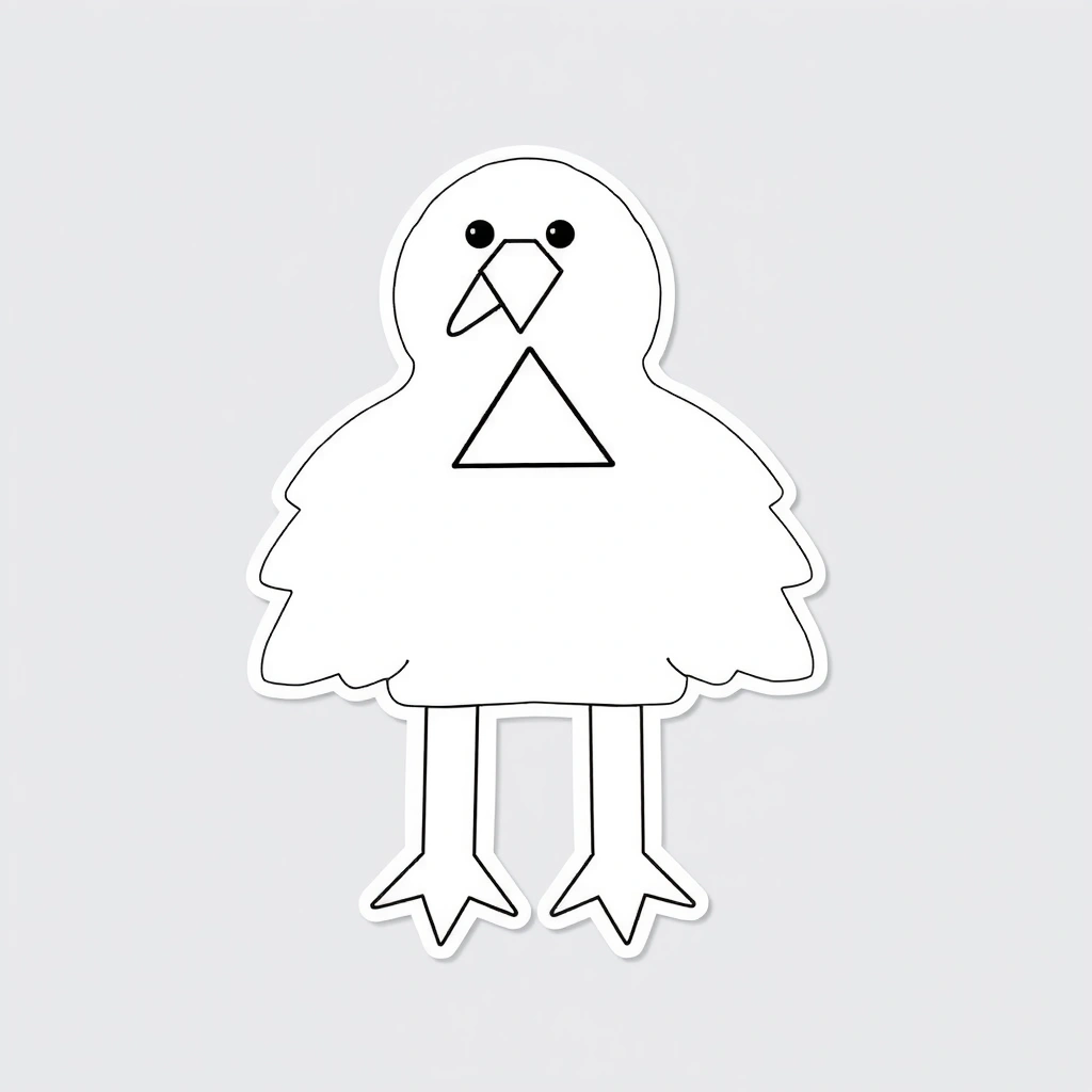 Szablon — dziób i nogi - Szablony - Dzień Bociana Białego