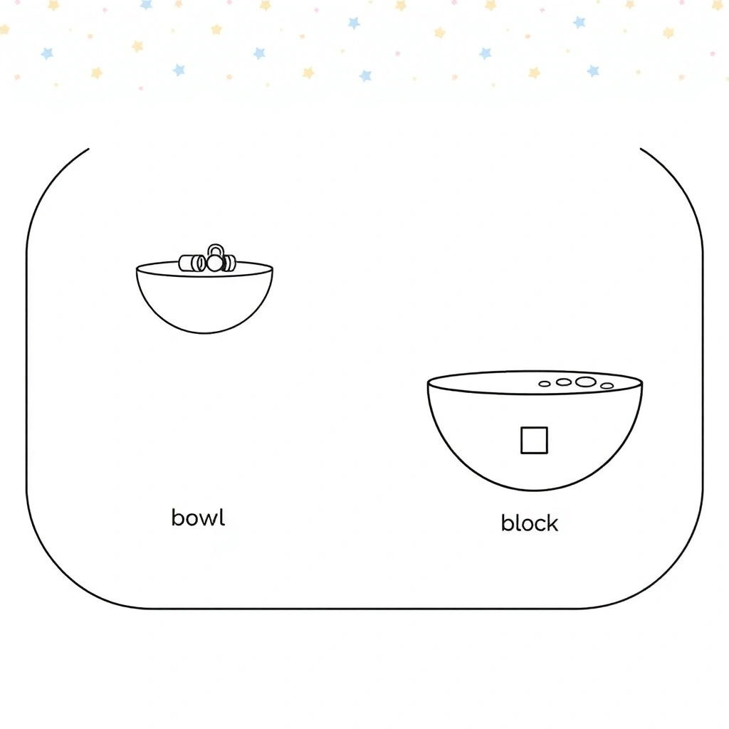 Matka eksperymentu — szablon do druku (Pływa / Tonie) - Szablony - Dzień Czerwonego Kapturka