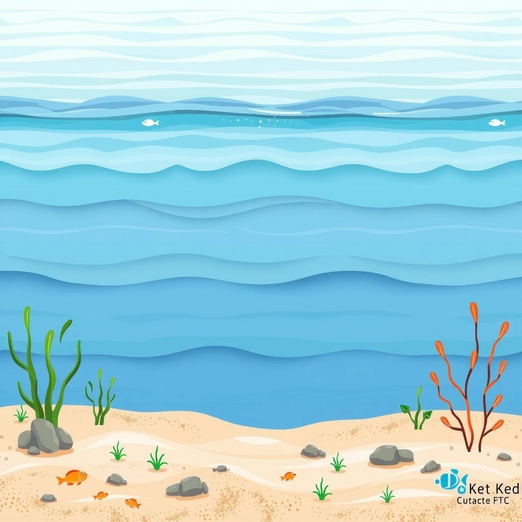 Tło 'ocean' do wydruku (plansza) - Szablony - Dzień Delfina