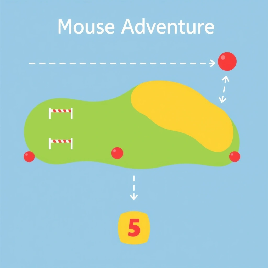 Mapa toru przeszkód: Wyprawa Myszki Miki - Szablony - Dzień Myszki Miki