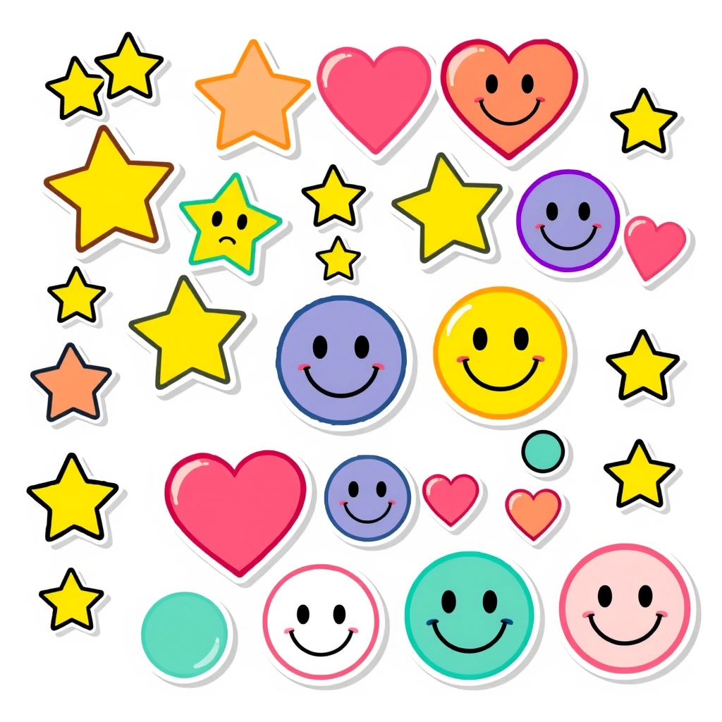 Arkusz naklejek do ozdabiania odznak - Szablony - Dzień Policjanta