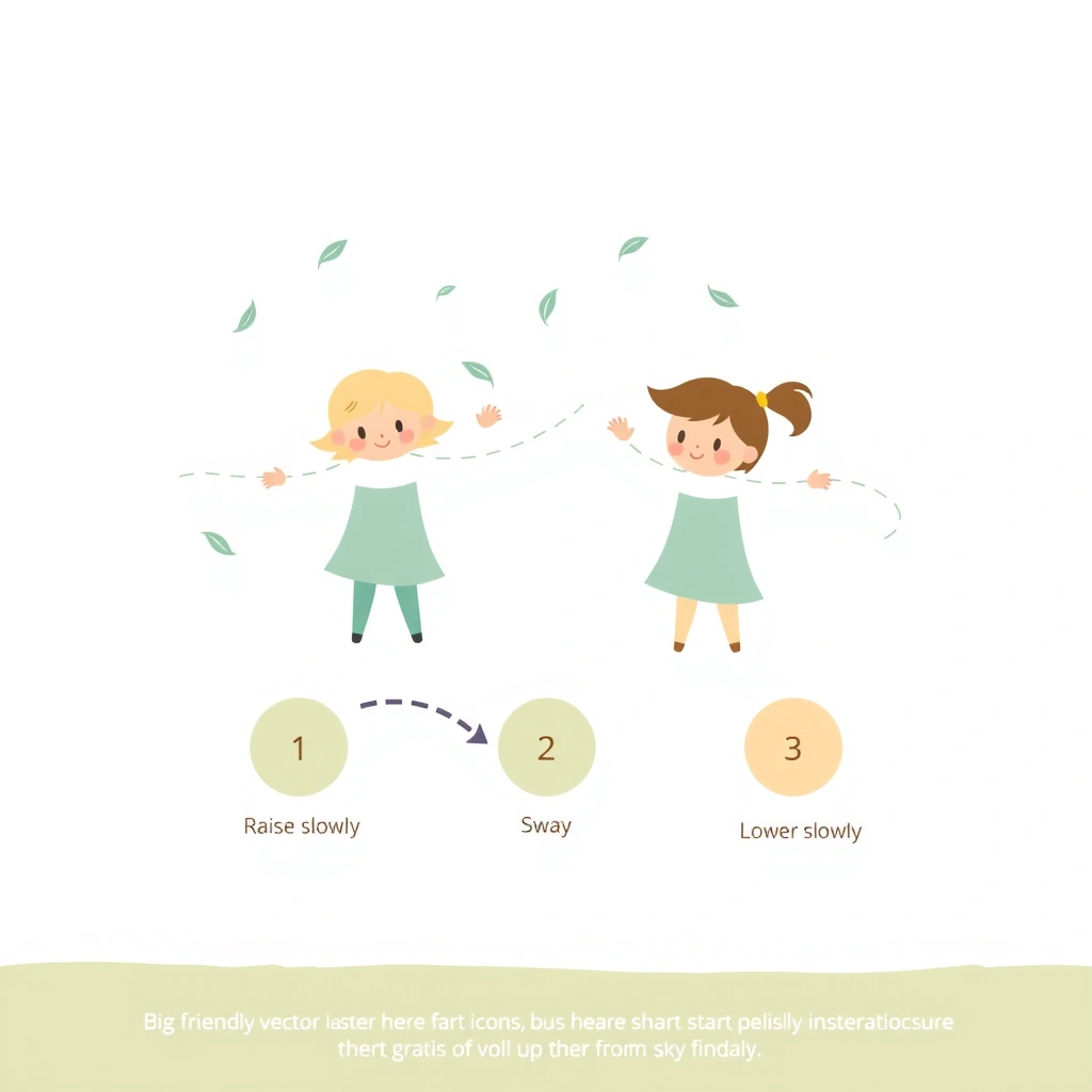 Plakat instruktażowy: Ruch z chustami - Szablony - Dzień Ziemi