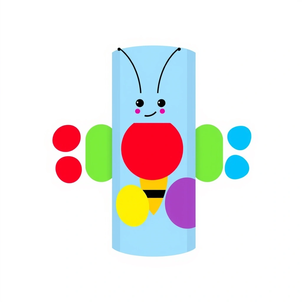 Owijka na rolkę: tułów motyla (do wydruku) - Szablony - Dzień Motyli