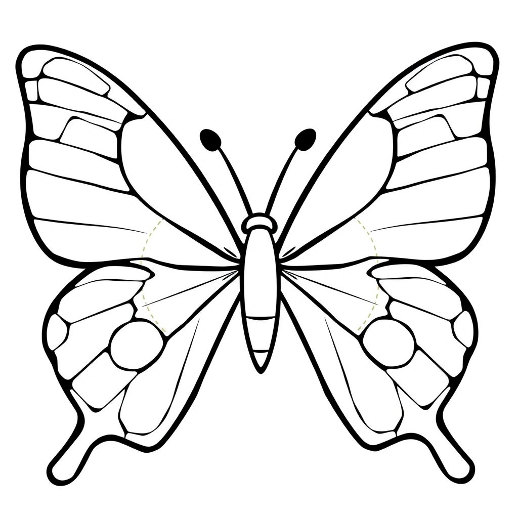 Szablon: skrzydła motyla do wycięcia (A4) - Szablony - Dzień Motyli