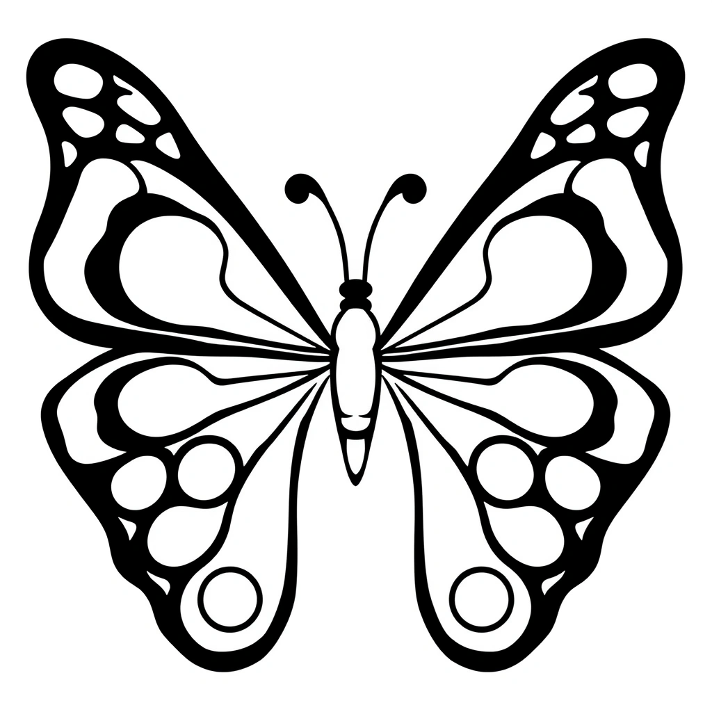 Szablon: skrzydła motyla do wycięcia (A4) - Szablony - Dzień Motyli