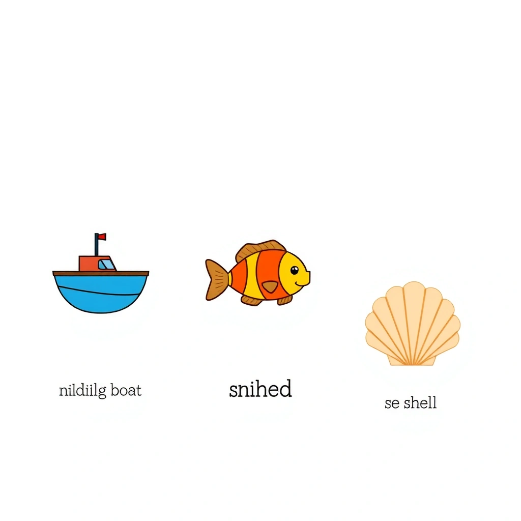 Karty obrazkowe: kuter, rybka, muszla - Materiały - Dzień Morza Bałtyckiego