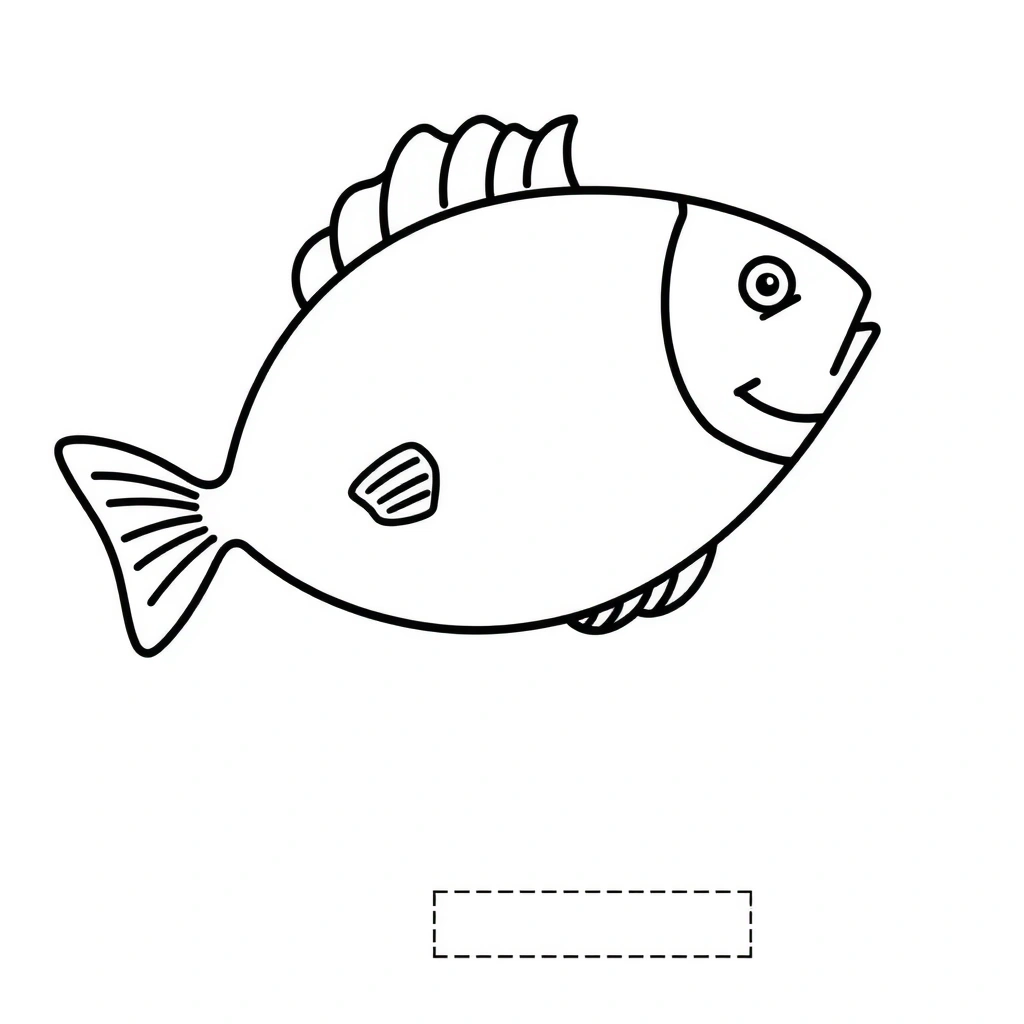 Szablon wyciętej rybki (do druku) - Szablony - Dzień Morza Bałtyckiego