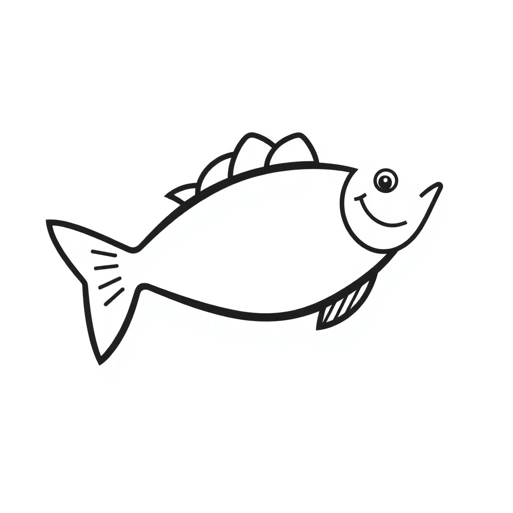 Szablon wyciętej rybki (do druku) - Szablony - Dzień Morza Bałtyckiego