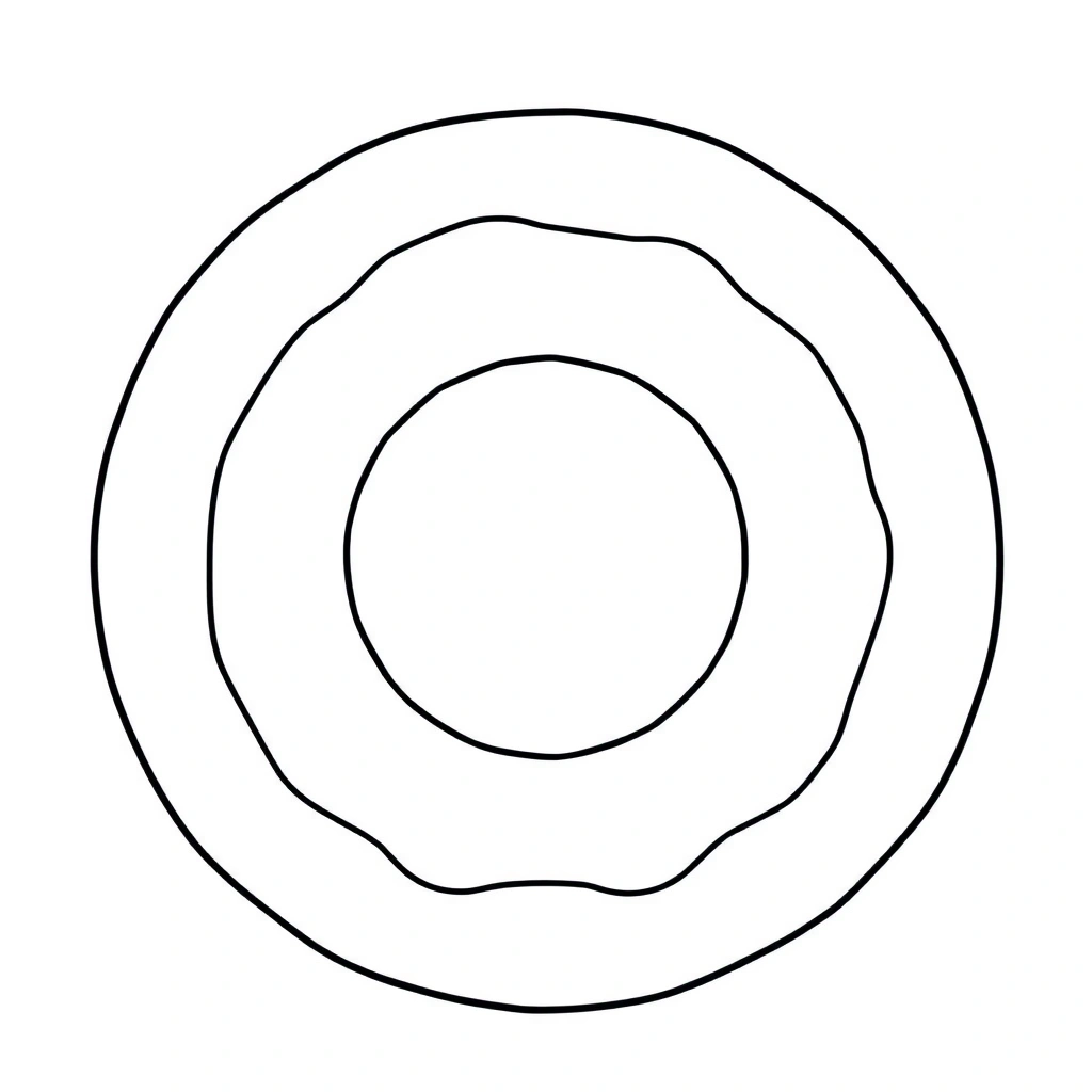 Szablon pączka do wydruku - Szablony - Tłusty Czwartek