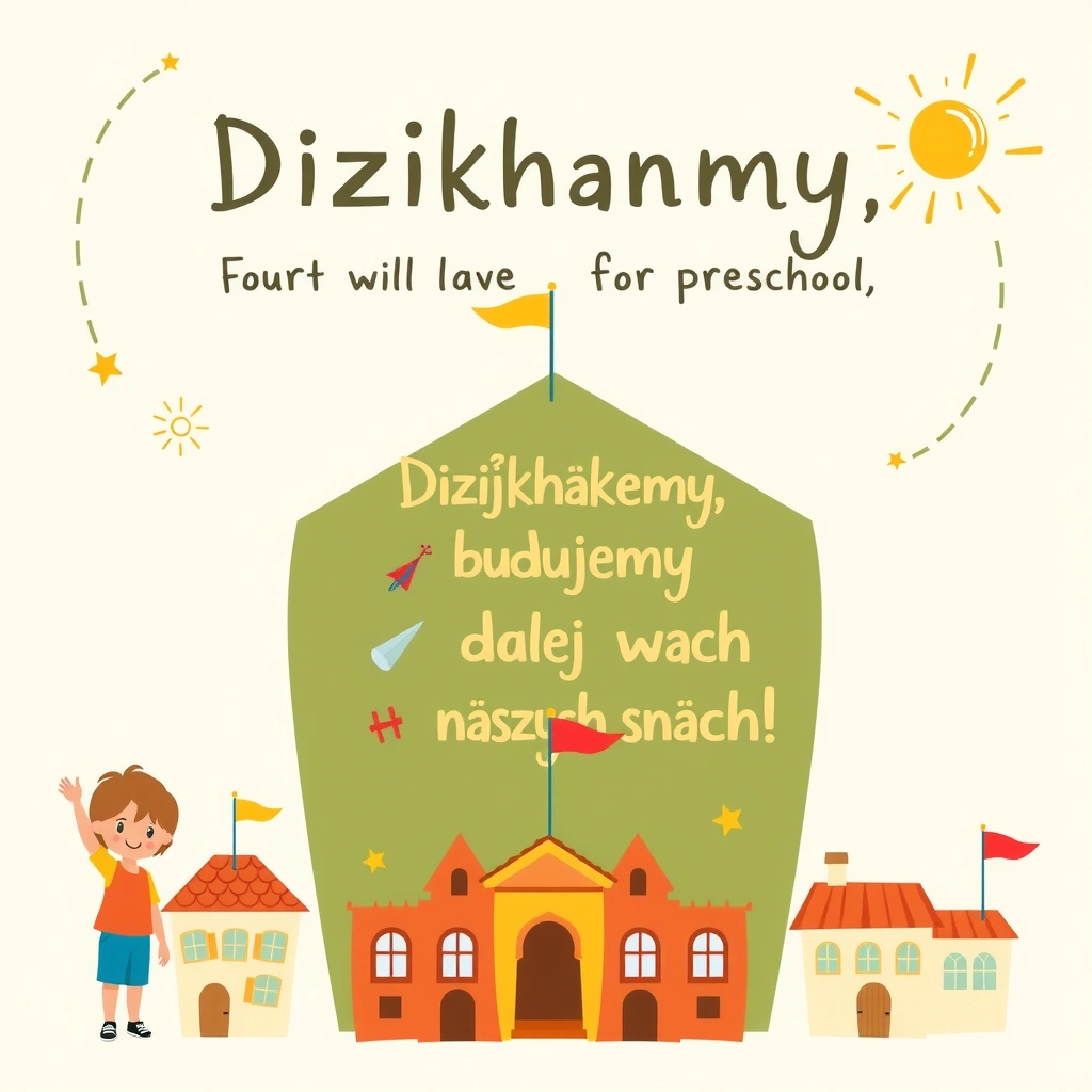 Mini-plakat pożegnalny z frazą - Materiały - Dzień Budowlańca