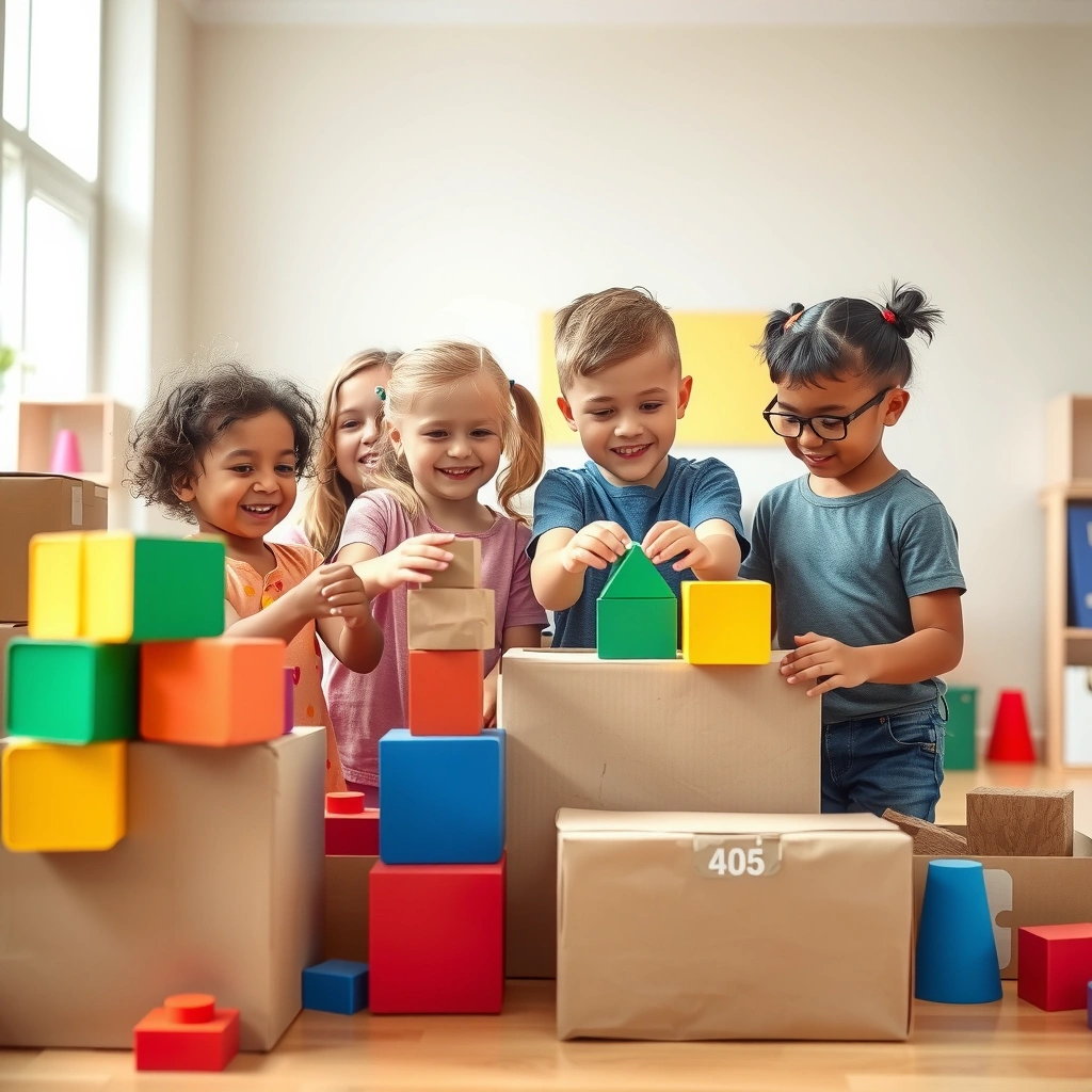 Zdjęcie referencyjne — współpraca przy budowie z kartonów - Materiały - Dzień Budowlańca