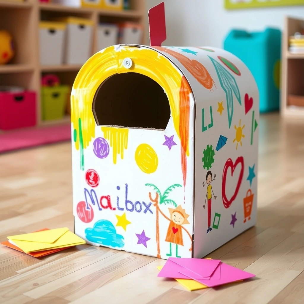 Skrzynka pocztowa - pomysł na rekwizyt - Materiały - Dzień Znaczka Pocztowego