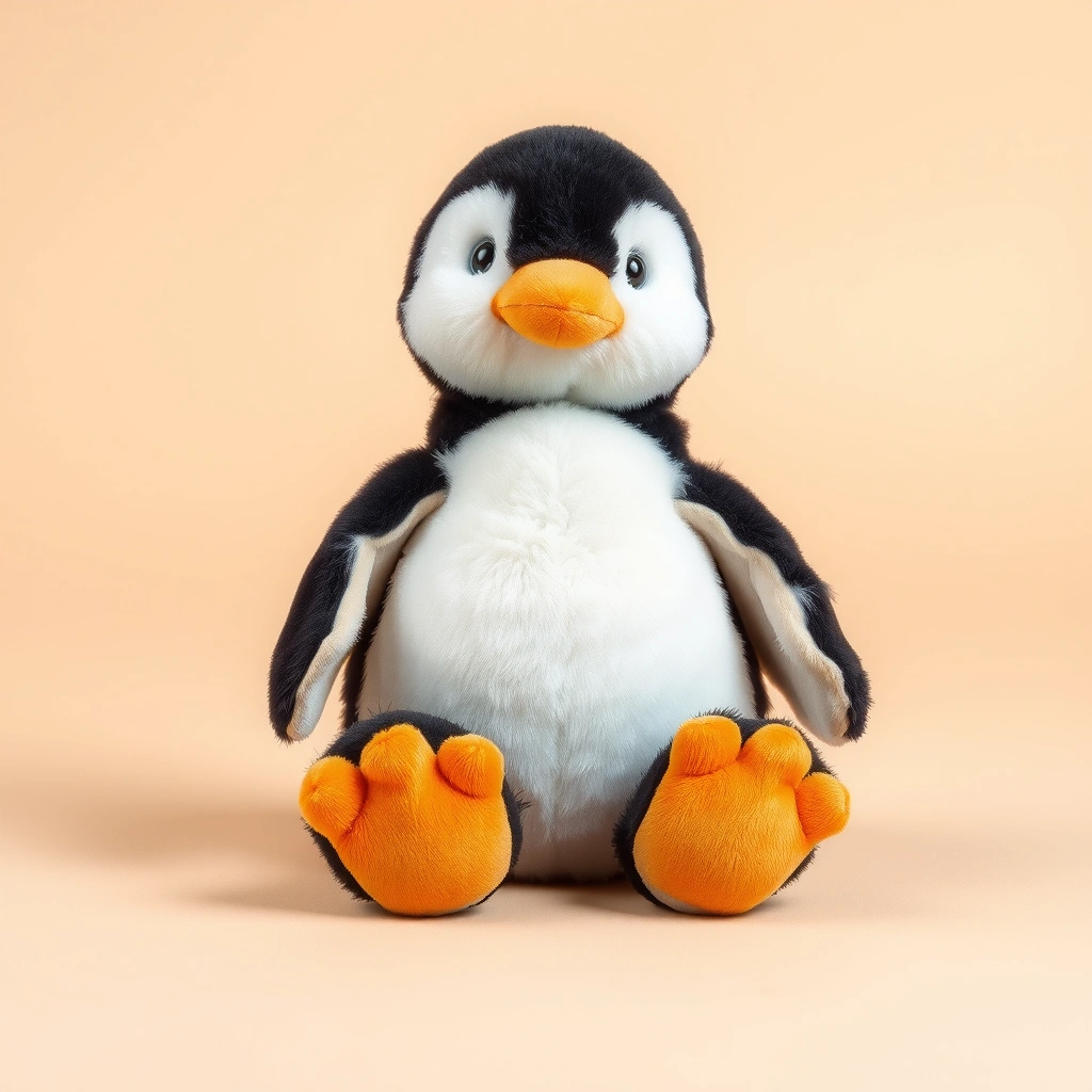 Pluszowy pingwin — zdjęcie produktu - Materiały - Dzień Pingwina Międzynarodowy
