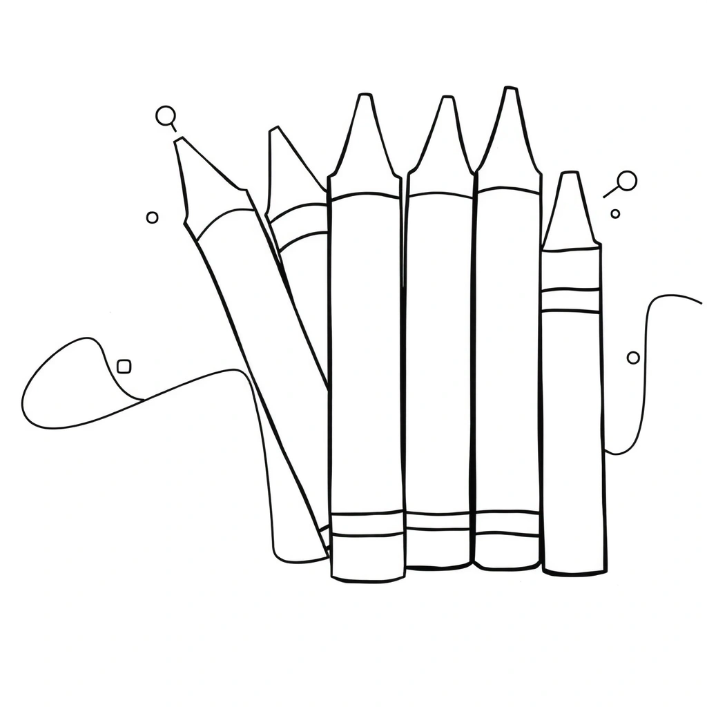 Kolorowanka dla maluchów — duże kreski - Kolorowanki - Dzień Kredki