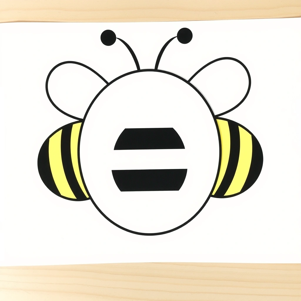 Szablon pszczółki do wycinania (A4) - Szablony - Wielki Dzień Pszczół