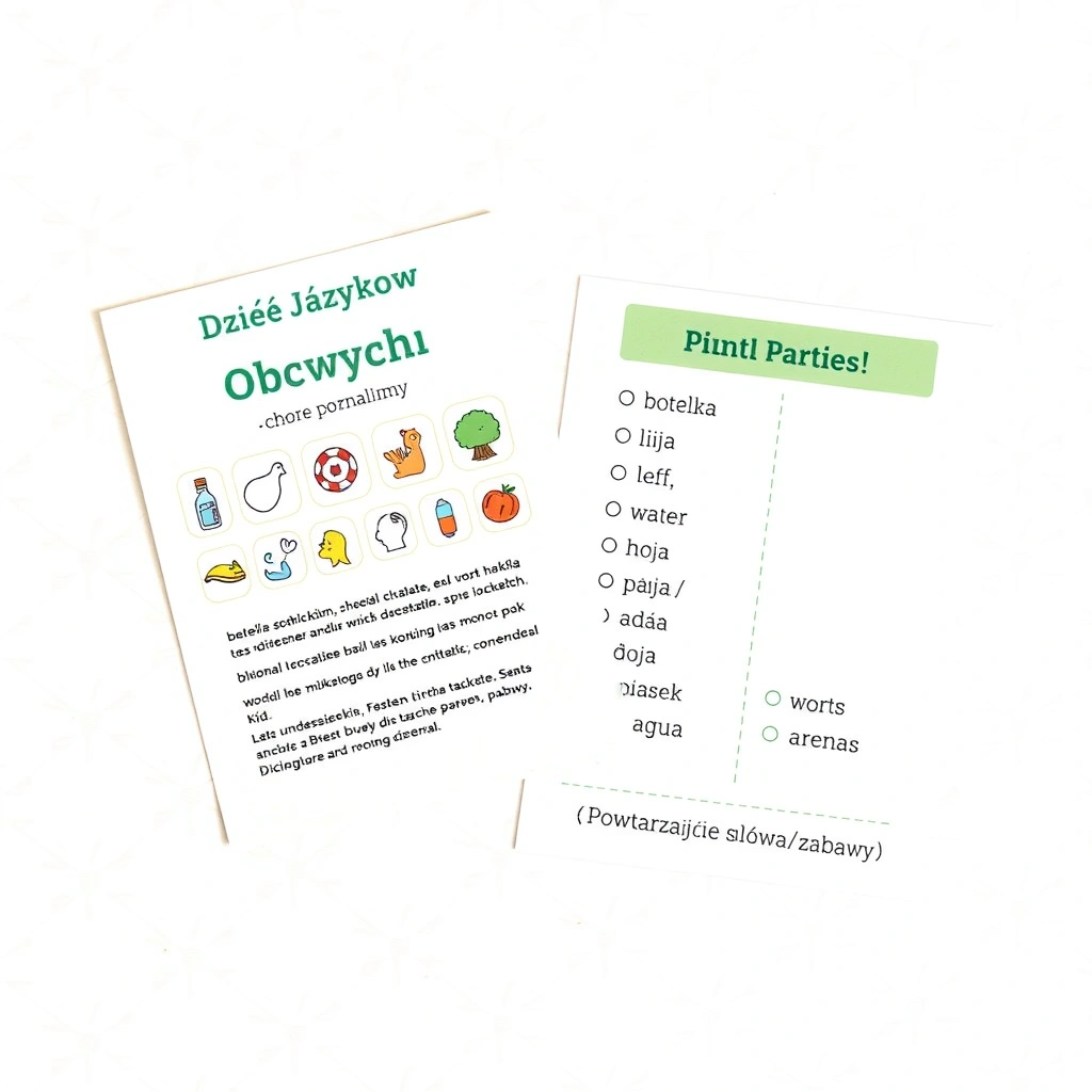 Karteczka informacyjna dla rodzica - Szablony - Dzień Języków Obcych