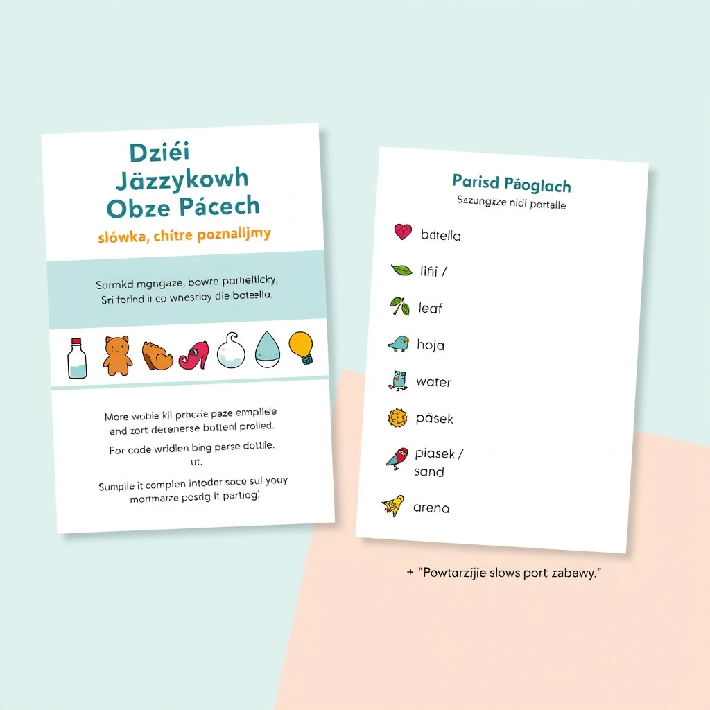 Karteczka informacyjna dla rodzica - Szablony - Dzień Języków Obcych