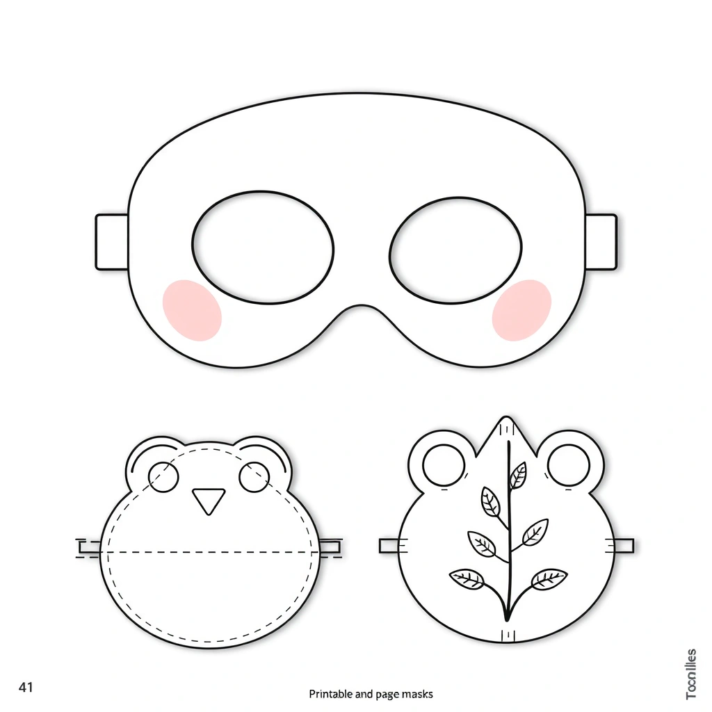 Szablon maski do druku - Szablony - Dzień Języków Obcych