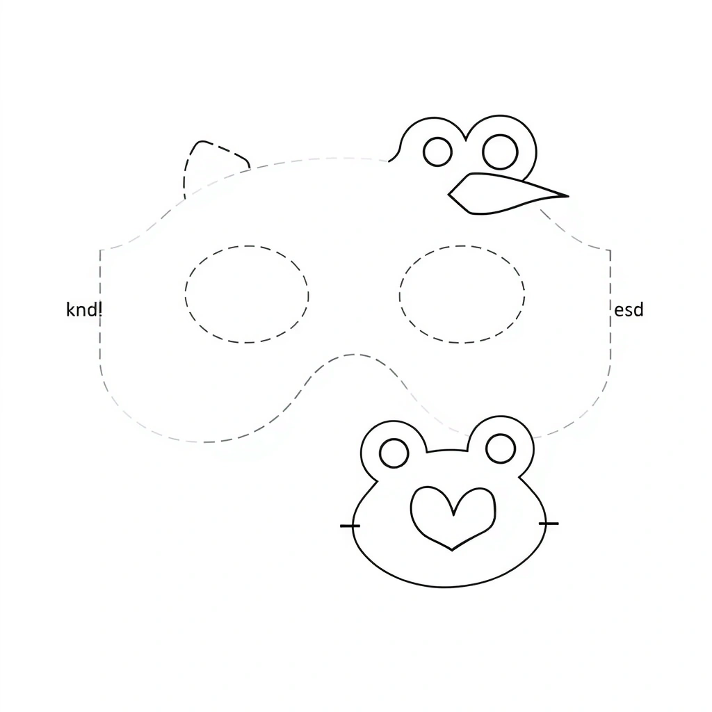 Szablon maski do druku - Szablony - Dzień Języków Obcych