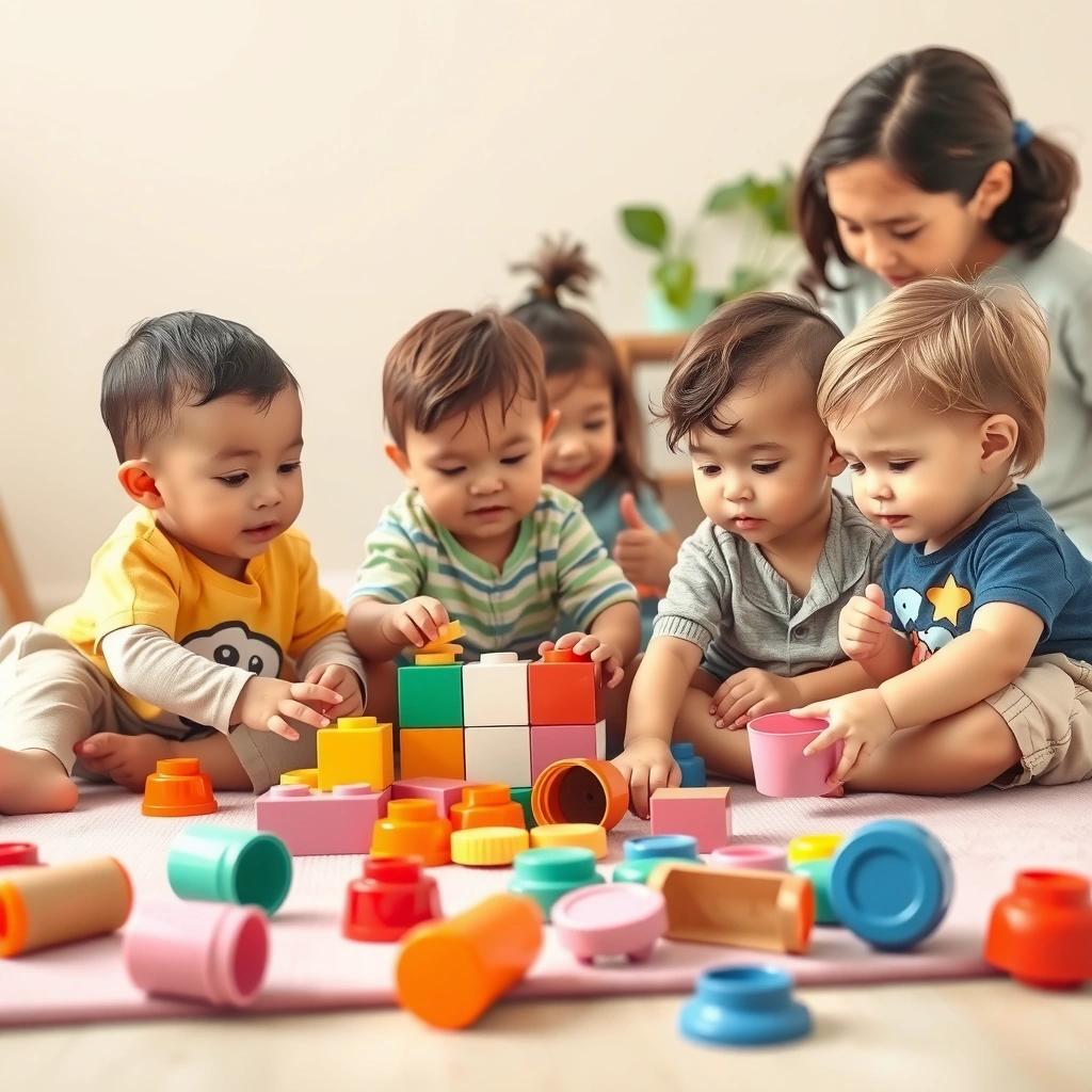 Zdjęcie ilustracyjne: Maluszki bawią się eko-klockami - Materiały - Międzynarodowy Dzień Lego