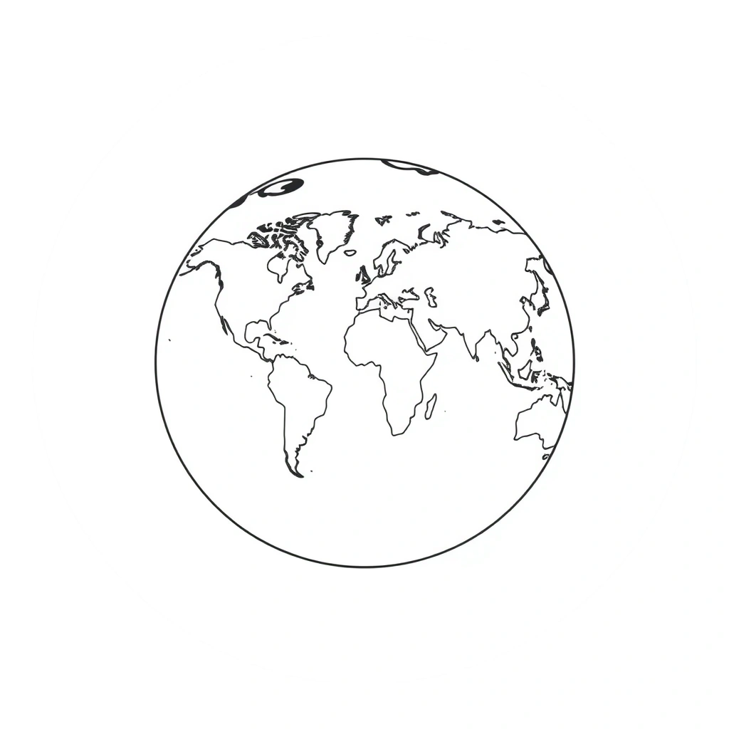Kartonowa Ziemia – szablon do wycięcia - Szablony - Dzień Ziemi