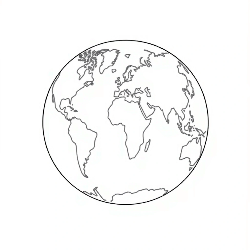 Kartonowa Ziemia – szablon do wycięcia - Szablony - Dzień Ziemi