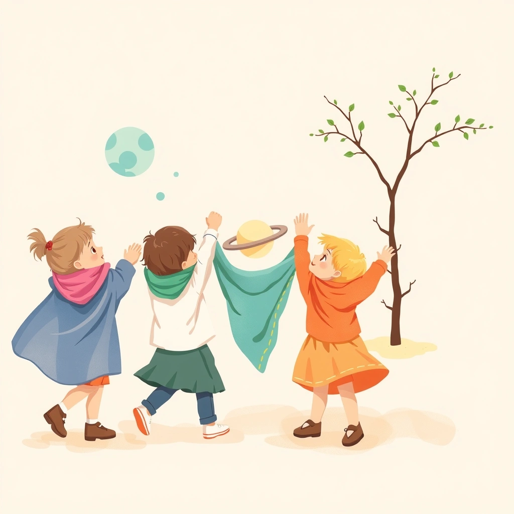 Taniec z chustkami – ruchy planetarne - Materiały - Dzień Ziemi